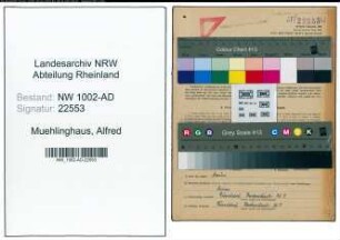 Entnazifizierung Alfred Muehlinghaus, geb. 23.01.1897 (Buchhalter)