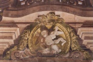 Kartuschen mit Putti — Amorette
