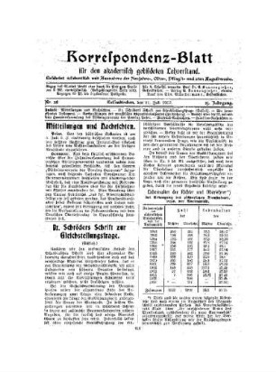 Dr. Schröders Schrift zur Gleichstellungsfrage : (Schluß)