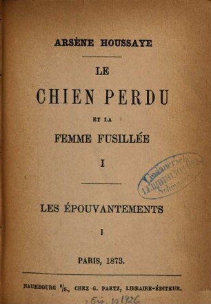 Le chien perdu et la femme fusillée, 1