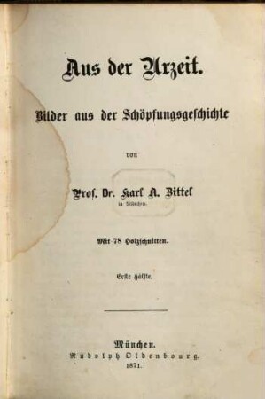 Aus der Urzeit : Bilder aus der Schöpfungsgeschichte, 1