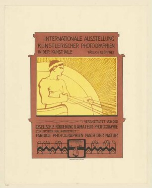 Internationale Ausstellung künstlerischer Photographien in der Kunsthalle Hamburg