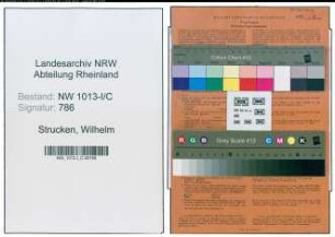 Entnazifizierung Wilhelm Strucken , geb. 27.02.1905 (Kunstmaler)
