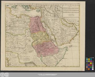 Carte De L'Egypte De La Nubie De L'Abissinie &c.