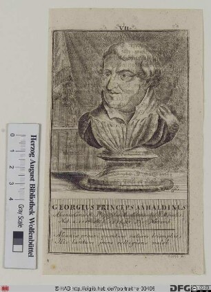 Bildnis Georg III., 1544 Fürst zu Anhalt-Plötzkau