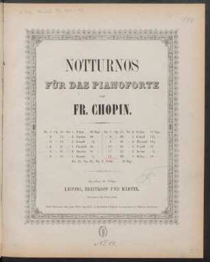 No. 12: Op. 62 No. 1, H-Dur