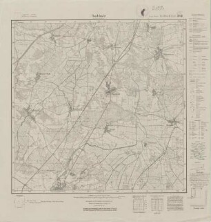 3843 (alte Nr.: 2108) Buchholz bei Treuenbrietzen, Meßtischblatt (4cm - Karte)