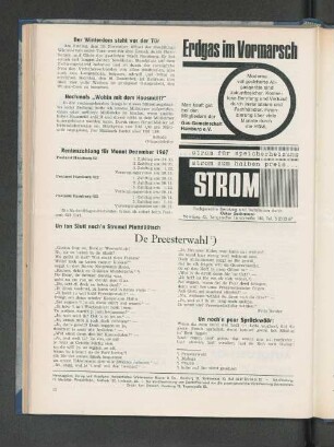 Un ton Slutt noch'n Stremel Plattdüütsch De Preesterwahl