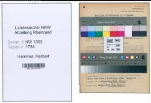 Entnazifizierung Herbert Hammer , geb. 21.11.1912 (Textiltechniker)