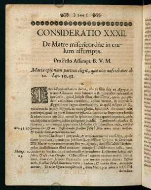 244-253, Consideratio XXXII.
