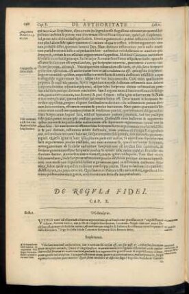 De Regula Fidei. Cap. X.