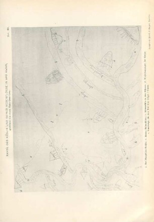 Taf. 89. Karte des Kedjin und seiner Nebenflüsse in Apo Kajan, ...