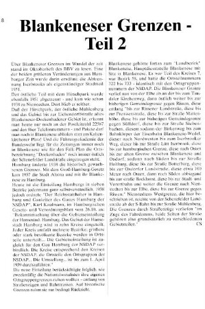 Blankeneser Grenzen - Teil 2