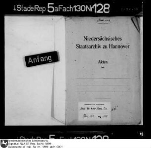 Bestallung des Johann Bernhard Buller zum Oberdeichgräfen in den Herzogtümern Bremen und Verden