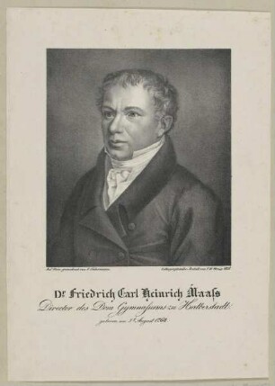 Bildnis des Friedrich Karl Heinrich Maass