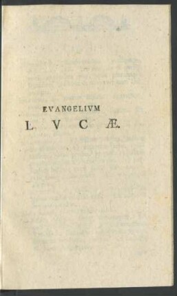 Evangelium Lucae
