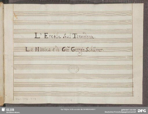 L’ Ercole sul Termodonte. Excerpts - Mus.3096-F-4 : V (6), orch