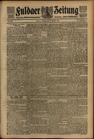 Ausgabe vom Freitag, den 28. August 1908.