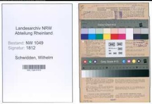 Entnazifizierung Wilhelm Schwidden , geb. 28.02.1899 (Buchhalter)