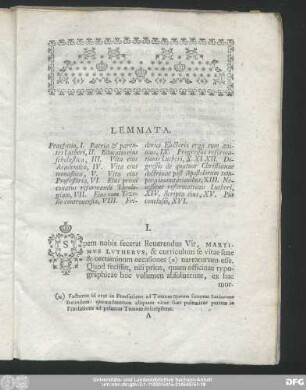 Lemmata.