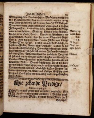 Die zehende Predigt.