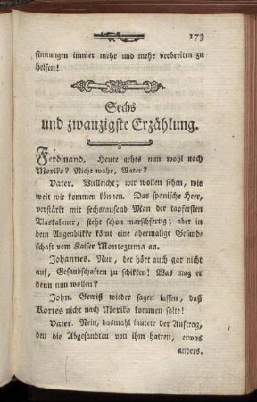 Sechs und zwanzigste Erzählung.