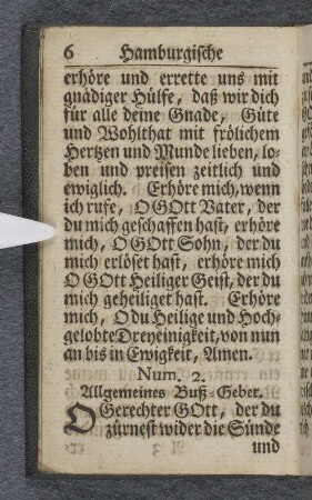 Allgemeines Buß-Gebet.