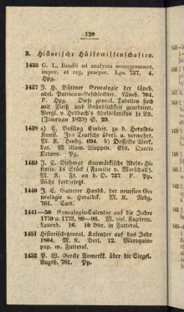 3. Historische Hülfswissenschaften.