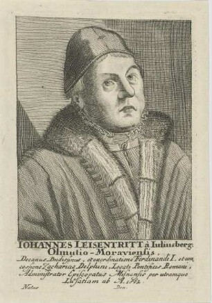 Bildnis des Iohannes Leisentritt à Iuliusberg
