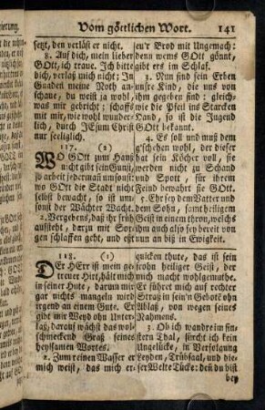 141-151, Vom goettlichen Wort (§ 118 - 128)