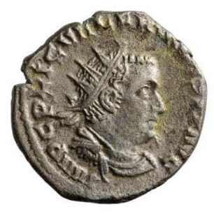 Münze, Antoninian, 256 n. Chr.