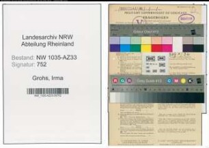 Entnazifizierung Irma Grohs , geb. 14.06.1895 (Buerobeamtin)