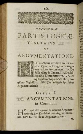 Tractatus III. De Argumentatione.