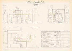 Schwimmbagger, Stade: Rohrplan: Schnitte 1:20