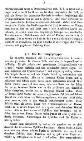 § 5. Die III. Hauptgruppe.