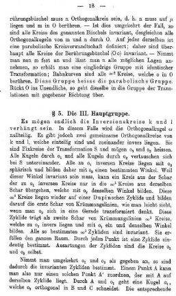 § 5. Die III. Hauptgruppe.