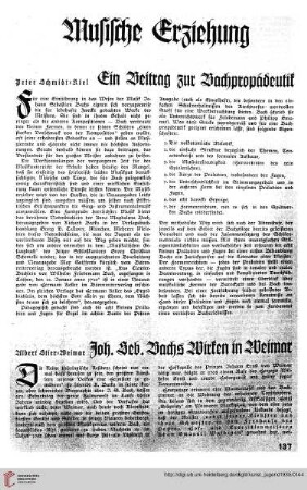 N.F. 15.1935: Ein Beitrag zur Bachpropädeutik