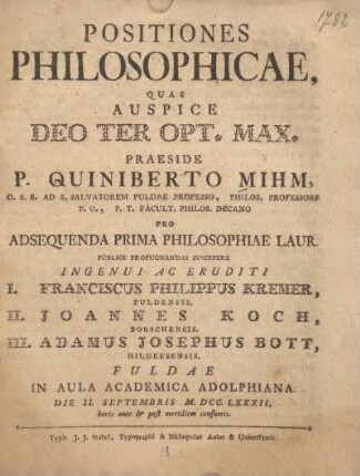 Positiones philosophicae