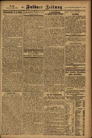 Zweite Ausgabe vom Sonntag, den 27. Mai 1923.