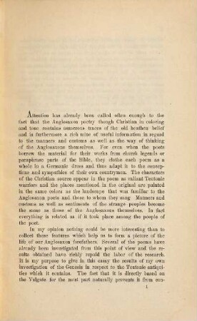 Teutonic antiquities in the Anglosaxon genesis