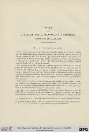 2: Notice sur quelques beaux manuscrits à peintures conservés en Allemagne