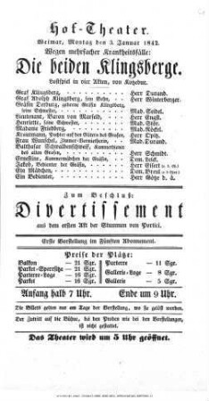 Die beiden Klingsberge