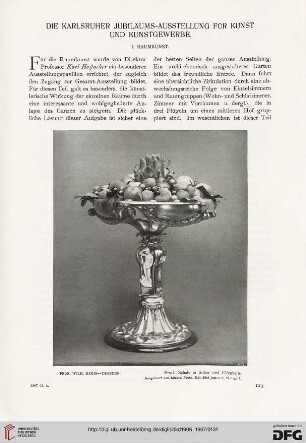 Die Karlsruher Jubiläums-Ausstellung für Kunst und Kunstgewerbe
