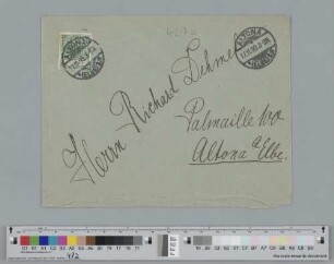 Briefumschlag an Richard Dehmel