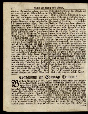 Evangelium am Sonntage Trinitatis ... Text, Joh. 3, 1-16.