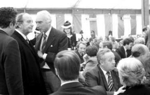 Forchheim: Festzelt; Ehrengäste mit: Filbinger, Minister Weiser, Nothhelfer, Ungern-Sternberg, Dekan Jutzler, Schill