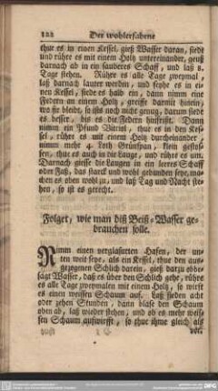 Folget, wie man diß Beiß-Wasser gebrauchen solle