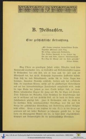 Eine geschichtliche Betrachtung.