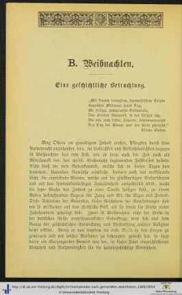 Eine geschichtliche Betrachtung.