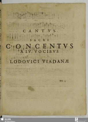 Cantus sacri concentus a IV. vocibus